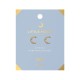 Timi of Sweden: Little Moon Hammered Moon Stud Earrings - Gold