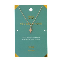 Timi of Sweden: You are Strong Lightning Necklace