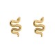 Timi of Sweden: Liza - Mini Snake Stud Earrings - Gold