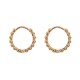 Timi of Sweden: Ruby - Bubbly Huggie Hoop Earrings Gold