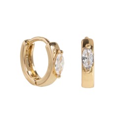 Timi of Sweden: Delicate Hoop with crystal