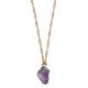 Timi of Sweden: Stay Cool Amethyst Necklace - Gold