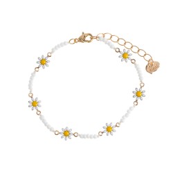 Timi of Sweden: Astrid - Flower Daisy Enamel Bracelet