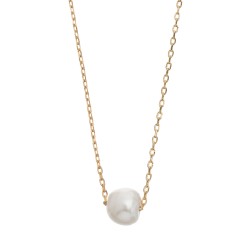 Timi of Sweden: Delicate Pearl Necklace - Gold