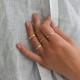 Timi of Sweden: Engraved Hearts  Ring - Gold