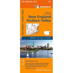 Michelin USA blad 581: New England, Hudson Valley