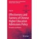 Effectiveness and Fairness of Chinese Higher Education Admissions Policy: Perceptions and Reforms