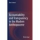 Accountability and Transparency in the Modern Anthropocene