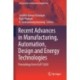 Recent Advances in Manufacturing, Automation, Design and Energy Technologies: Proceedings from ICoFT 2020