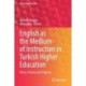 English as the Medium of Instruction in Turkish Higher Education: Policy, Practice and Progress