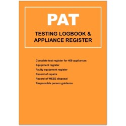 PAT (Portable Appliance Testing) Logbook