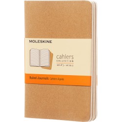 Moleskine: Cahier Journals (3 stk.)