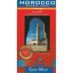 Morocco map for businessmen & tourists