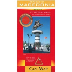 Macedonia, Republic of: Geographical map for Businessmen & Tourists
