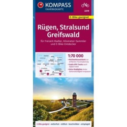 Kompass Fahrradkarte 3319: Rügen, Stralsund, Greifswald