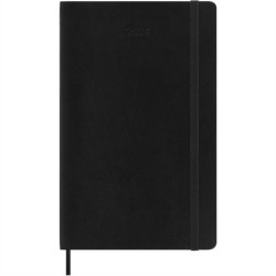 Moleskine 2024 12-Month Weekly Large Softcover Notebook: Black