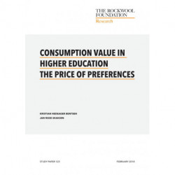 Consumption value in higher education, the price of preferences: The price of preferences