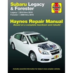 Subaru Legacy (10-16) & Forester (09-16) Haynes Repair Manual (USA)