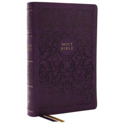 KJV Holy Bible with 73,000 Center-Column Cross References, Purple Leathersoft, Red Letter, Comfort Print: King James Version