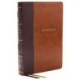 KJV Holy Bible with 73,000 Center-Column Cross References, Brown Leathersoft, Red Letter, Comfort Print: King James Version