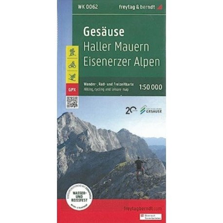 Gesause 1:50,000 Hiking, Cycling and Leisure map: Haller Mauern Eisenerzer Alpen