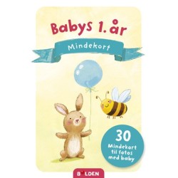 Babys første år - mindekort: 30 mindekort til fotos med baby