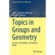 Topics in Groups and Geometry: Growth, Amenability, and Random Walks