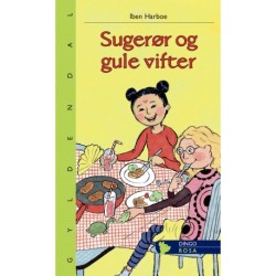 Sugerør og gule vifter: Rosa