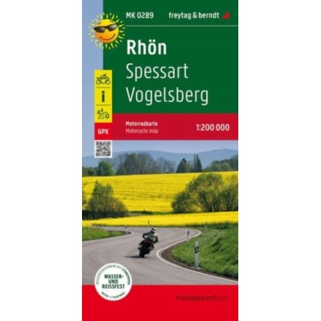 Rhoen - Spessart - Vogelsberg, motorcycle map 1:200,000, freytag & berndt