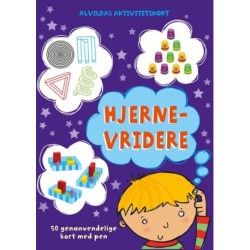 Alvildas aktivitetskort - Hjernevridere (sæt á 2 stk. Pris pr. stk. 99,95)