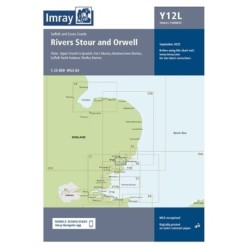 Imray Chart Y12 Laminated: Rivers Stour and Orwell