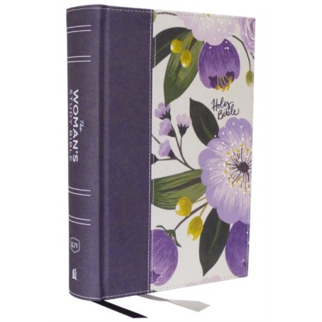 KJV, The Woman's Study Bible, Purple Floral Cloth over Board, Red Letter, Full-Color Edition, Comfort Print: Receiving God's Truth for Balance, Hope, and Transformation
