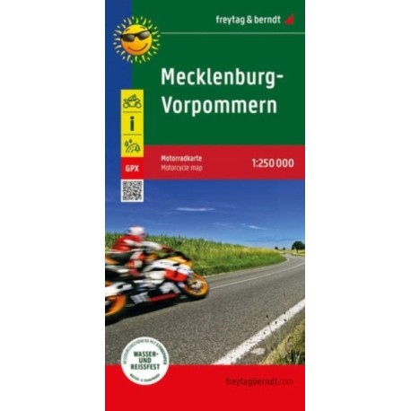 Mecklenburg-West Pomerania, motorcycle map 1:250,000, freytag & berndt