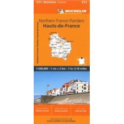 Nord-Pas-de-Calais, Picardy - Michelin Regional Map 511