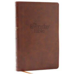 NKJV, The Everyday Bible, Brown Leathersoft, Red Letter, Comfort Print: 365 Daily Readings Through the Whole Bible