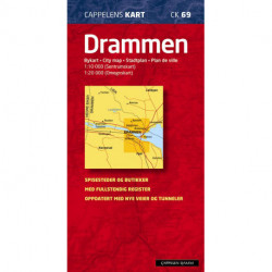 Drammen : bykart - city map - Stadtplan - plan de ville: bykart - city map - Stadtplan - plan de ville