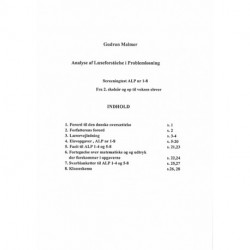 Analyse af læseforståelse i problemløsning  KOPISÆT: screeningtest ALP nr 1-8, fra 2. skoleår og op til voksne elever