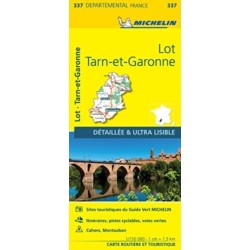 Lot, Tarn-et-Garonne - Michelin Local Map 337