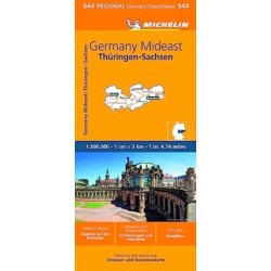 Germany Mideast - Michelin Regional Map 544