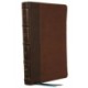 NKJV, Large Print Thinline Reference Bible, Blue Letter, Maclaren Series, Leathersoft, Brown, Comfort Print: Holy Bible, New King James Version