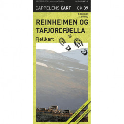 Reinheimen og Tafjordfjella fjellkart: fjellkart