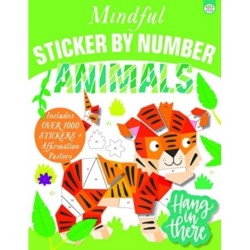 Mindful Sticker by Number Animals