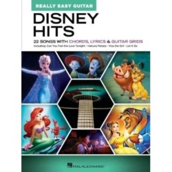 Disney Hits: Really Easy Guitar - 22 Songs with Chords, Lyrics & Guitar Grids