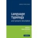 Language Typology and Syntactic Description: Volume 1, Clause Structure