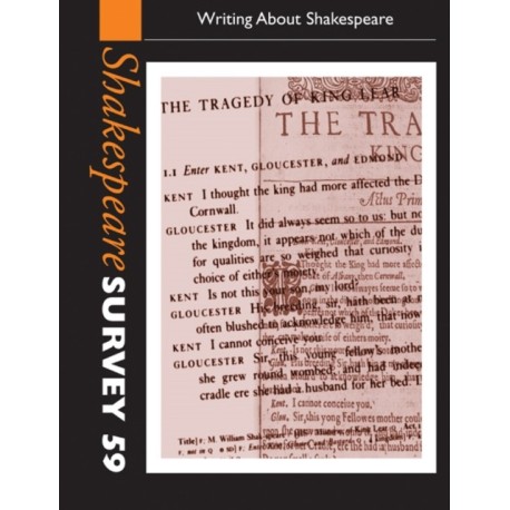 Shakespeare Survey: Volume 59, Editing Shakespeare