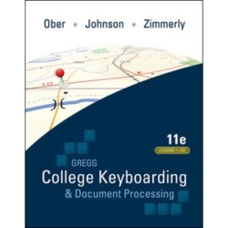 Gregg College Keyboarding & Document Processing (GDP)- Lessons 1-120, main text