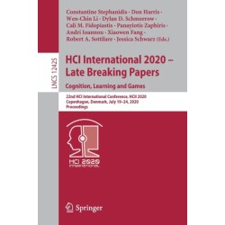 HCI International 2020 – Late Breaking Papers: Cognition, Learning and Games: 22nd HCI International Conference, HCII 2020, Copenhagen, Denmark, July 19–24, 2020, Proceedings