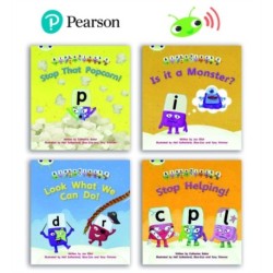 Learn to Read at Home with Bug Club Phonics Alphablocks: Phase 3/4 - Reception term 2 and 3 (4 fiction books) Pack B