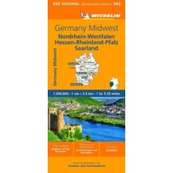 Germany Midwest - Michelin Regional Map 543