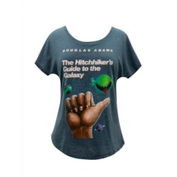 The Hitchhiker's Guide to the Galaxy Indigo Women's Relaxed Fit T-shirt Small